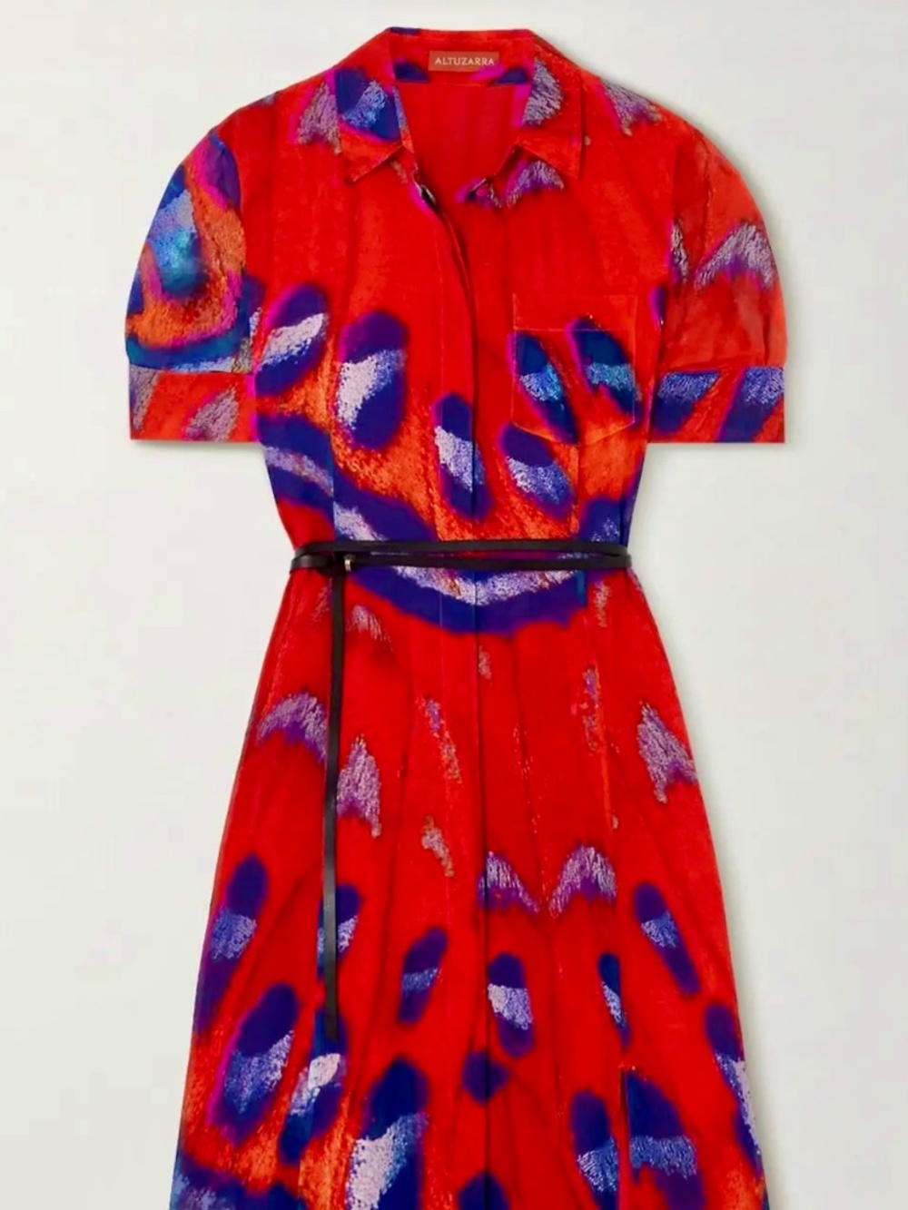 ALTUZARRA Kieran Crepe De Chine Shirt Dress Fall 21’ Collection